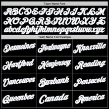 Загрузить изображение в средство просмотра галереи, Custom Black White-Red Authentic Throwback Basketball Jersey