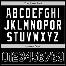 Laden Sie das Bild in den Galerie-Viewer, Custom Black White Authentic Baseball Jersey