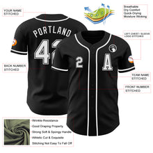 Laden Sie das Bild in den Galerie-Viewer, Custom Black White Authentic Baseball Jersey