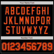 Laden Sie das Bild in den Galerie-Viewer, Custom Black Orange Authentic Baseball Jersey