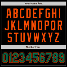 Загрузить изображение в средство просмотра галереи, Custom Black Kelly Green-Orange Authentic Baseball Jersey