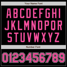 Laden Sie das Bild in den Galerie-Viewer, Custom Black Pink-White Authentic Baseball Jersey