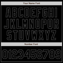 Laden Sie das Bild in den Galerie-Viewer, Custom Black Steel Gray Authentic Baseball Jersey