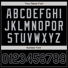 Laden Sie das Bild in den Galerie-Viewer, Custom Black Gray Authentic Baseball Jersey