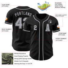 Laden Sie das Bild in den Galerie-Viewer, Custom Black Gray-White Authentic Baseball Jersey