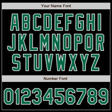 Загрузить изображение в средство просмотра галереи, Custom Black Kelly Green-White Authentic Baseball Jersey