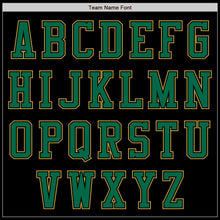 Загрузить изображение в средство просмотра галереи, Custom Black Kelly Green-Old Gold Authentic Baseball Jersey