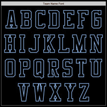 Laden Sie das Bild in den Galerie-Viewer, Custom Black Light Blue Authentic Baseball Jersey