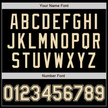 Laden Sie das Bild in den Galerie-Viewer, Custom Black Cream Authentic Baseball Jersey