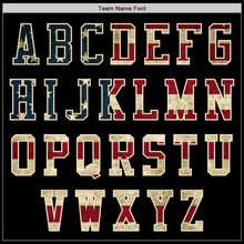 Laden Sie das Bild in den Galerie-Viewer, Custom Black Vintage USA Flag-Cream Authentic Baseball Jersey