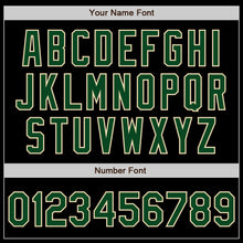 Laden Sie das Bild in den Galerie-Viewer, Custom Black Green-Cream Authentic Baseball Jersey