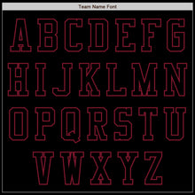 Laden Sie das Bild in den Galerie-Viewer, Custom Black Crimson Authentic Baseball Jersey