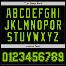 Laden Sie das Bild in den Galerie-Viewer, Custom Black Neon Green Authentic Baseball Jersey