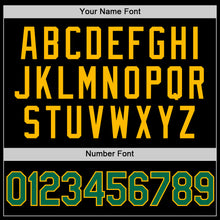 Load image into Gallery viewer, Custom Black Kelly Green-Gold Authentic Basketball Jersey