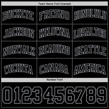 Charger l'image dans la galerie, Custom Black Gray Authentic Basketball Jersey