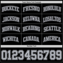 Charger l'image dans la galerie, Custom Black Gray Authentic Basketball Jersey