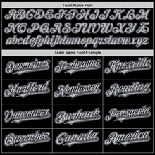 Load image into Gallery viewer, Custom Black Gray Authentic Baseball Jersey