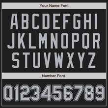 Load image into Gallery viewer, Custom Black Gray Authentic Baseball Jersey