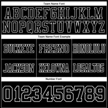 Load image into Gallery viewer, Custom Black White Authentic Football Jersey