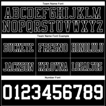 Load image into Gallery viewer, Custom Black White Authentic Football Jersey