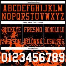 Загрузить изображение в средство просмотра галереи, Custom Black White-Orange 3D Pattern Splash Authentic Football Jersey