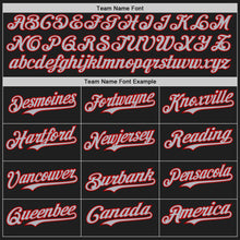 Load image into Gallery viewer, Custom Black Gray-Red Authentic Baseball Jersey