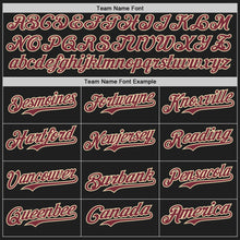 Load image into Gallery viewer, Custom Black Burgundy-Cream Authentic Baseball Jersey