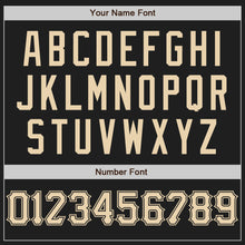 Load image into Gallery viewer, Custom Black City Cream Authentic Baseball Jersey