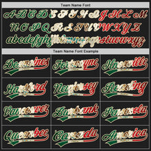 Laden Sie das Bild in den Galerie-Viewer, Custom Stitched Black Vintage Mexican Flag-Cream Baseball Pullover Sweatshirt Hoodie