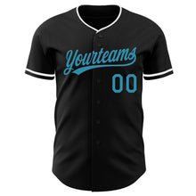 Charger l'image dans la galerie, Custom Black Panther Blue-White Authentic Baseball Jersey