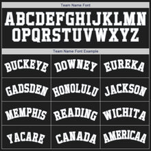 Load image into Gallery viewer, Custom Black White-Gray Authentic Baseball Jersey