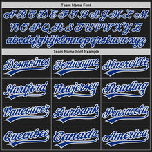 Load image into Gallery viewer, Custom Black Royal Gray-White Authentic Baseball Jersey