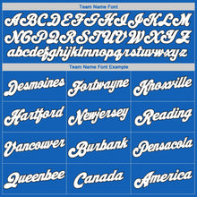 Загрузить изображение в средство просмотра галереи, Custom Blue White-Black Authentic Throwback Basketball Jersey