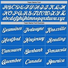 Laden Sie das Bild in den Galerie-Viewer, Custom Blue White-Navy Authentic Throwback Basketball Jersey