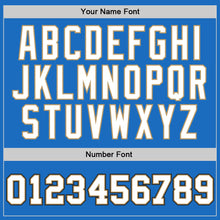 Laden Sie das Bild in den Galerie-Viewer, Custom Blue White-Old Gold Authentic Throwback Basketball Jersey