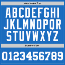 Загрузить изображение в средство просмотра галереи, Custom Blue White-Light Blue Authentic Throwback Basketball Jersey