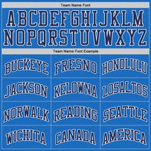 Загрузить изображение в средство просмотра галереи, Custom Blue Gray-White Authentic Throwback Basketball Jersey