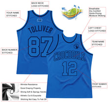 Загрузить изображение в средство просмотра галереи, Custom Blue Blue-Navy Authentic Throwback Basketball Jersey