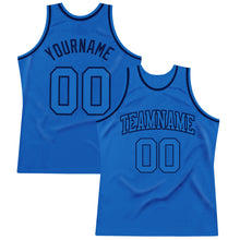 Загрузить изображение в средство просмотра галереи, Custom Blue Blue-Navy Authentic Throwback Basketball Jersey
