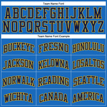 Загрузить изображение в средство просмотра галереи, Custom Blue Navy-Gold Authentic Throwback Basketball Jersey