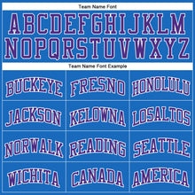Загрузить изображение в средство просмотра галереи, Custom Blue Purple-White Authentic Throwback Basketball Jersey