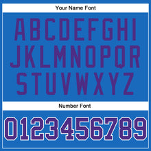 Загрузить изображение в средство просмотра галереи, Custom Blue Purple-White Authentic Throwback Basketball Jersey