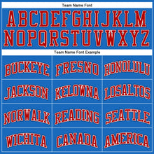 Загрузить изображение в средство просмотра галереи, Custom Blue Red-Navy Authentic Throwback Basketball Jersey