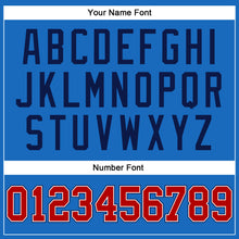 Загрузить изображение в средство просмотра галереи, Custom Blue Red-Navy Authentic Throwback Basketball Jersey