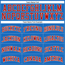 Laden Sie das Bild in den Galerie-Viewer, Custom Blue Red-Cream Authentic Throwback Basketball Jersey