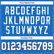 Загрузить изображение в средство просмотра галереи, Custom Blue White Gray-Black Authentic Throwback Basketball Jersey