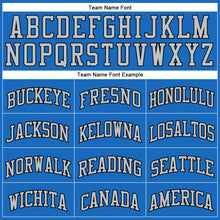 Загрузить изображение в средство просмотра галереи, Custom Blue Gray-Black Authentic Throwback Basketball Jersey