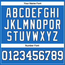 Laden Sie das Bild in den Galerie-Viewer, Custom Blue White-Navy Authentic Throwback Basketball Jersey