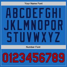 Загрузить изображение в средство просмотра галереи, Custom Blue Red-Navy Authentic Throwback Basketball Jersey