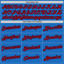 Загрузить изображение в средство просмотра галереи, Custom Blue Red-Navy Authentic Throwback Basketball Jersey